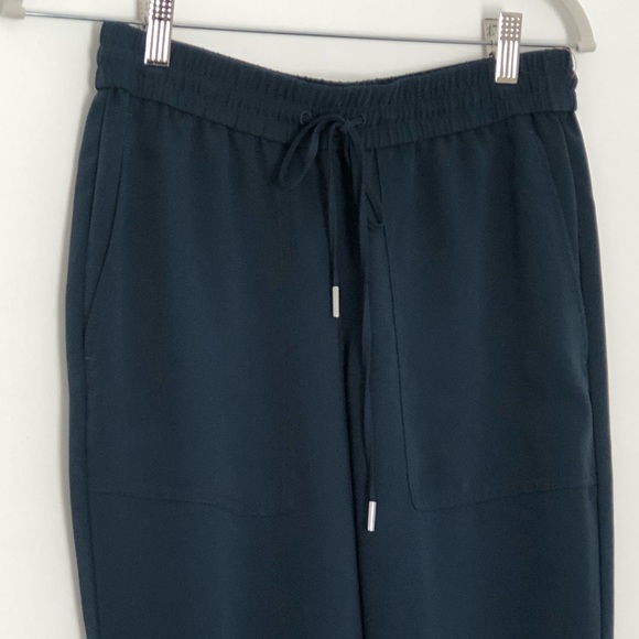 25. Ann Taylor, Dark Aqua Green, Work Wear Jogger with Drawstring - Picture 4 of 13